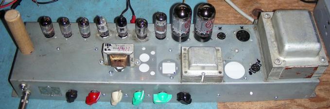 Hammonator 29R amp chassis top