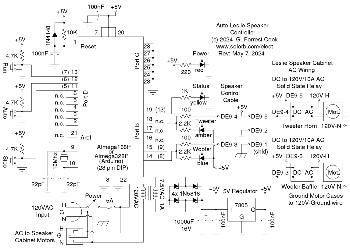 Automatic Leslie Controller Schematic